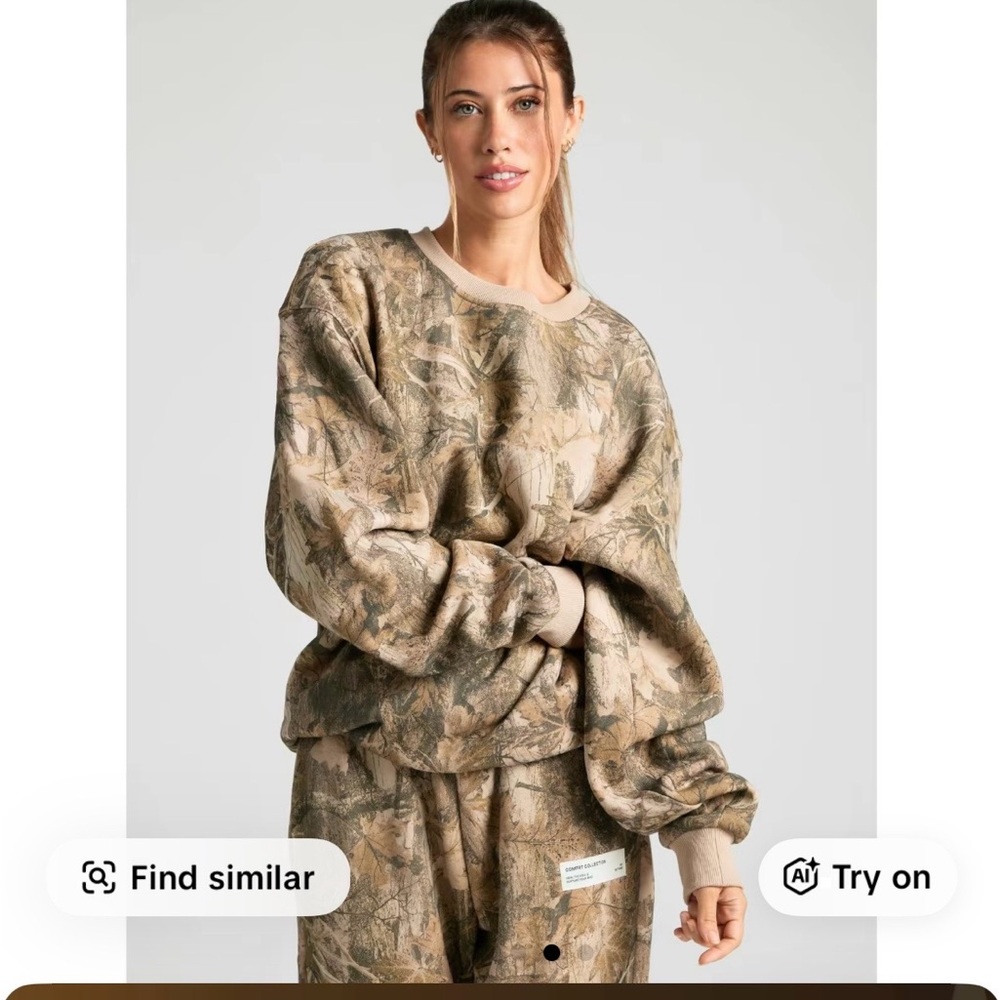 Comfrt Camouflage Print Sweatshirt